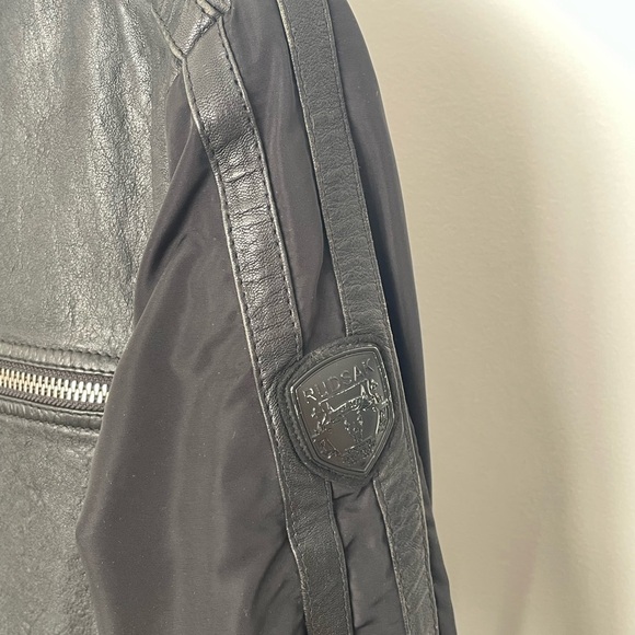 RUDSAK Black Leather & Nylon Jacket - Picture 4 of 13